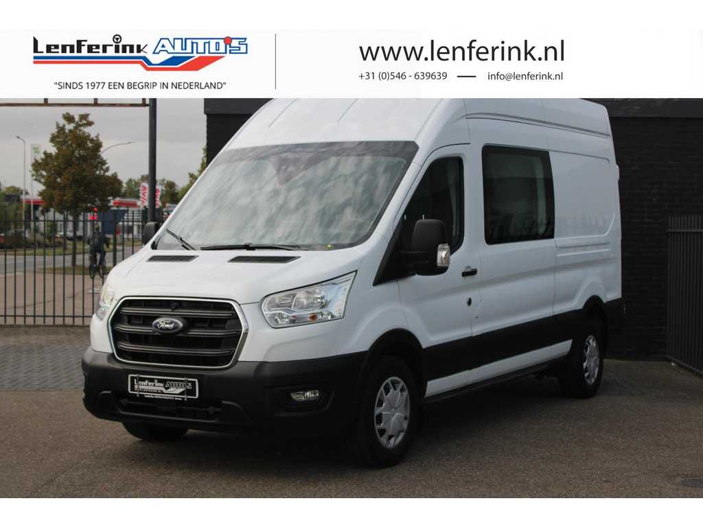 Ford Transit 2.0 TDCi 130 pk Dubbel Cabine Navi, Camera DAB+, Dodehoek Assist, Laadruimte Pakket, PDC V+A, 6-Zits