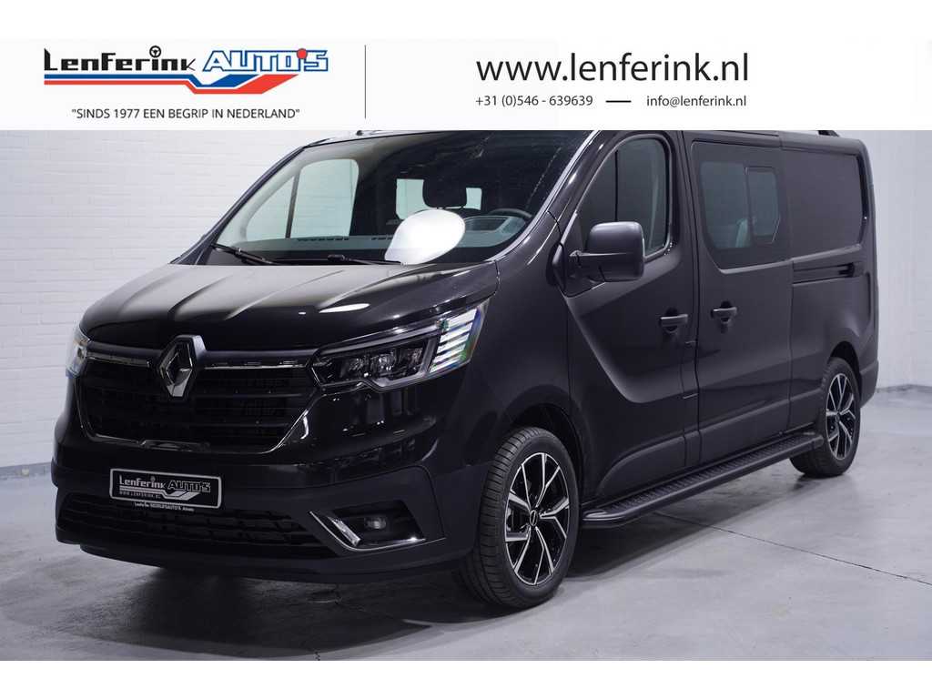 Renault Trafic 2.0 DCi 170 pk Dubbel Cabine Aut. Navi, 18" LMV 2x Schuifdeur, LED Koplampen, Dakrails, Treeplanken, 5-Zits, Nieuw