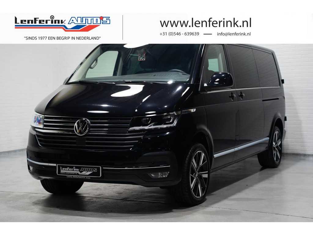 Volkswagen Transporter 2.0 TDI 204 pk DSG Highline Dubbel Cabine Navi Leder Duo Grijs, 2x Elek. Schuifdeur, Adapt. Cruise, LED, 5-Zits