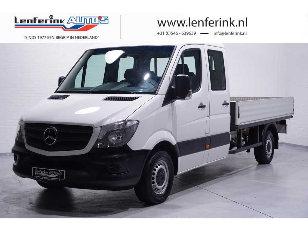 Mercedes-Benz Sprinter 314CDI 143 pk Dubbel Cabine Pick Up / Open Laadbak Airco, Trekhaak 3.500 kg, Cruise Control, 6-Zits, NAP, NL Auto