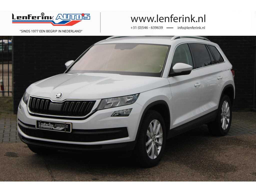 Skoda Kodiaq 2.0 TDI 150 pk DSG GRIJS KENTEKEN v.a. 379,- p/mnd Navi, Leder, Adapt. Cruise, Trekhaak 2.000 kg