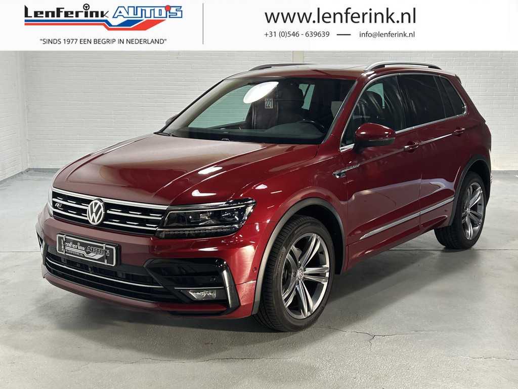 Volkswagen Tiguan 2.0 TDI 150 pk DSG R Line 4 Motion Grijs kenteken Leder Zwart, Panodak, LED, Parkeerhulp, 2-Zits