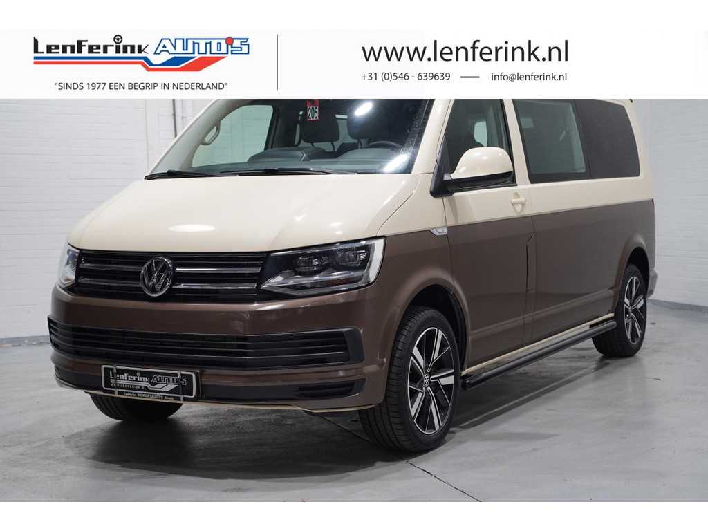 Volkswagen Transporter 2.0 TDI 150 pk Dubbel Cabine Two Tone Bruin Airco ECC, Camera, 18" LMV, LED Koplampen, Sidebars, 6-Zits