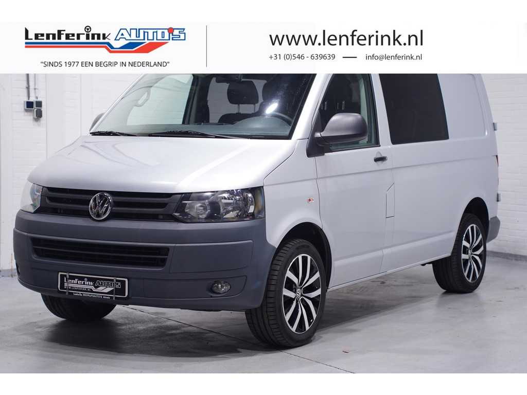 Volkswagen Transporter 2.0 TDI 140 pk DSG Aut. Dubbel Cabine 5-Zits Navi, Camera, PDC achter, Trekhaak, 18" LMV, Nette Auto