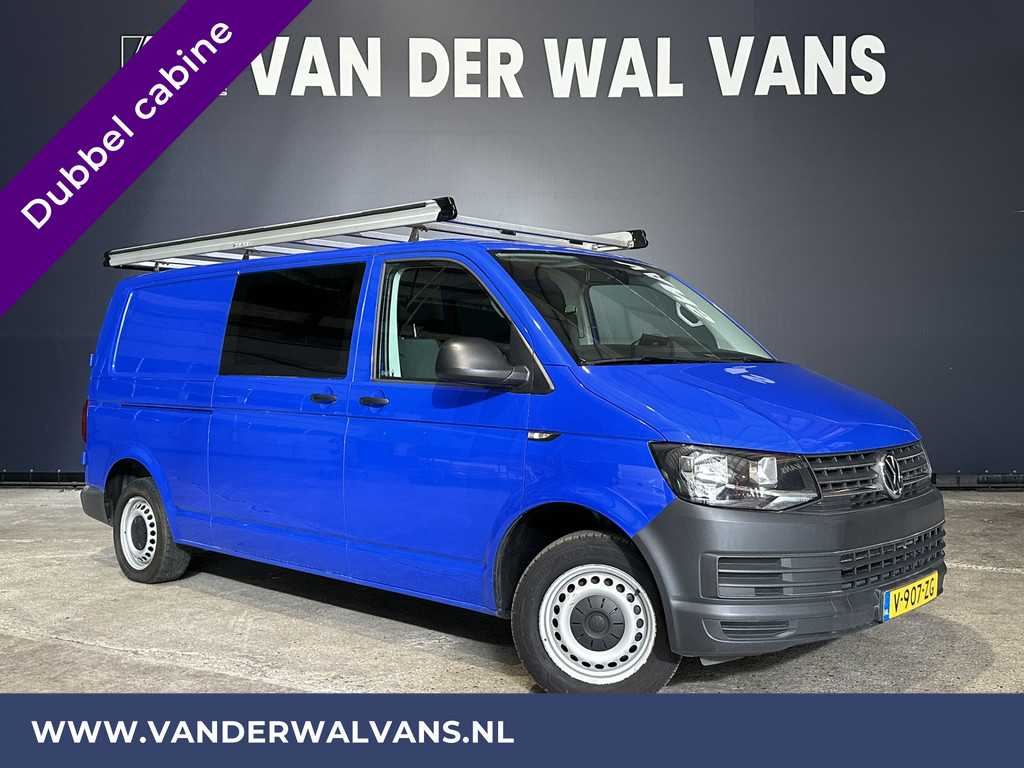 Volkswagen Transporter 2.0 TDI 150pk L2H1 Dubbele Cabine Euro6 Airco | Navigatie | Camera | 2500kg Trekhaak Apple Carplay, Android Auto, Cruisecontrol, Parkeersensoren, 5-zits