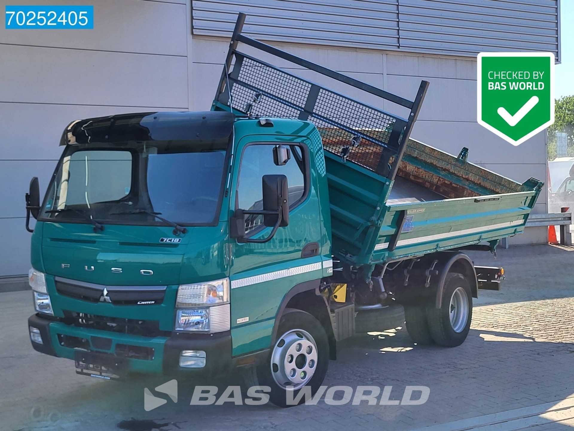 FUSO Canter 7C18 3.0L 3 zijdige Kipper Euro6 Trekhaak Tipper Benne Kieper m3 Airco Trekhaak