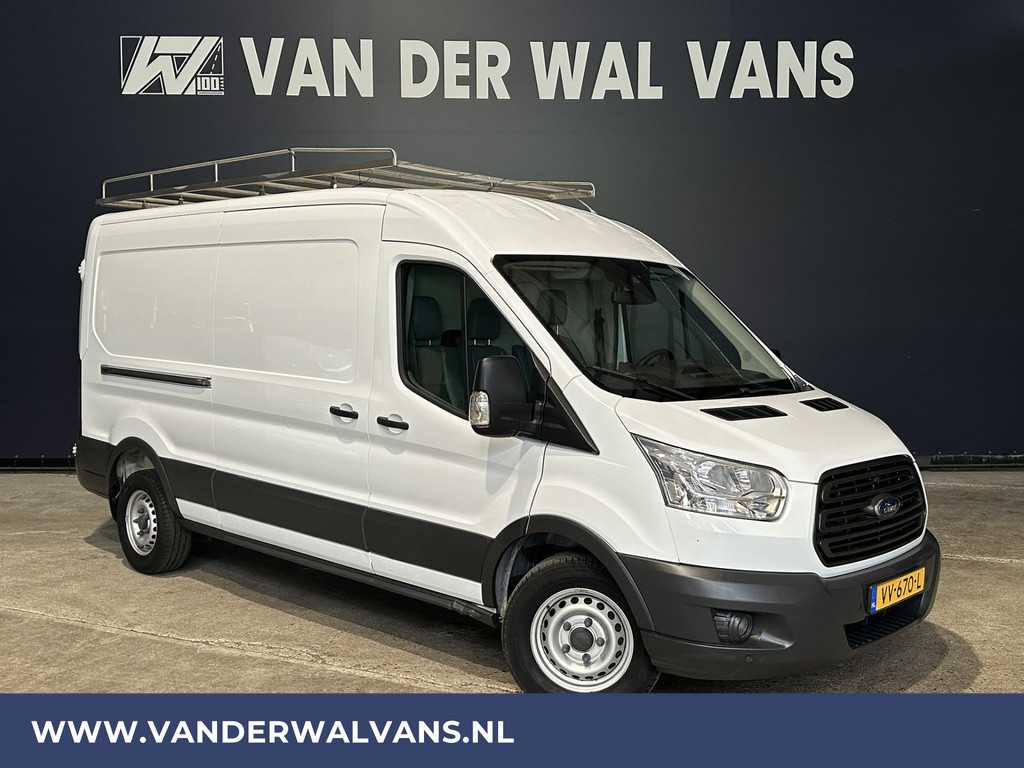 Ford Transit 2.2 TDCI 126pk L3H2 Airco | Imperiaal | Trekhaak | Parkeersensoren | Camera Trap, Bijrijdersbank