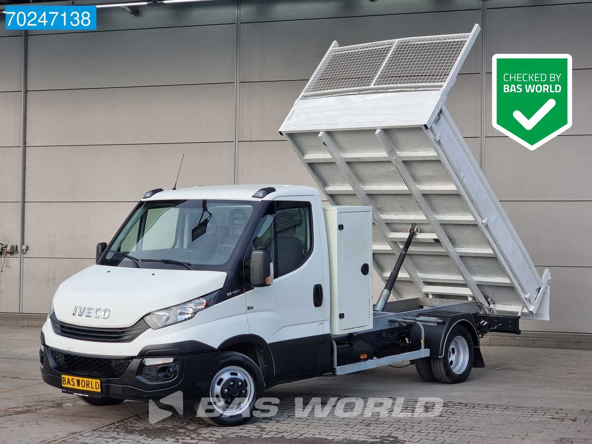 Iveco Daily 35C12 Euro6 Kipper met kist 3500kg trekhaak Tipper Benne Trekhaak