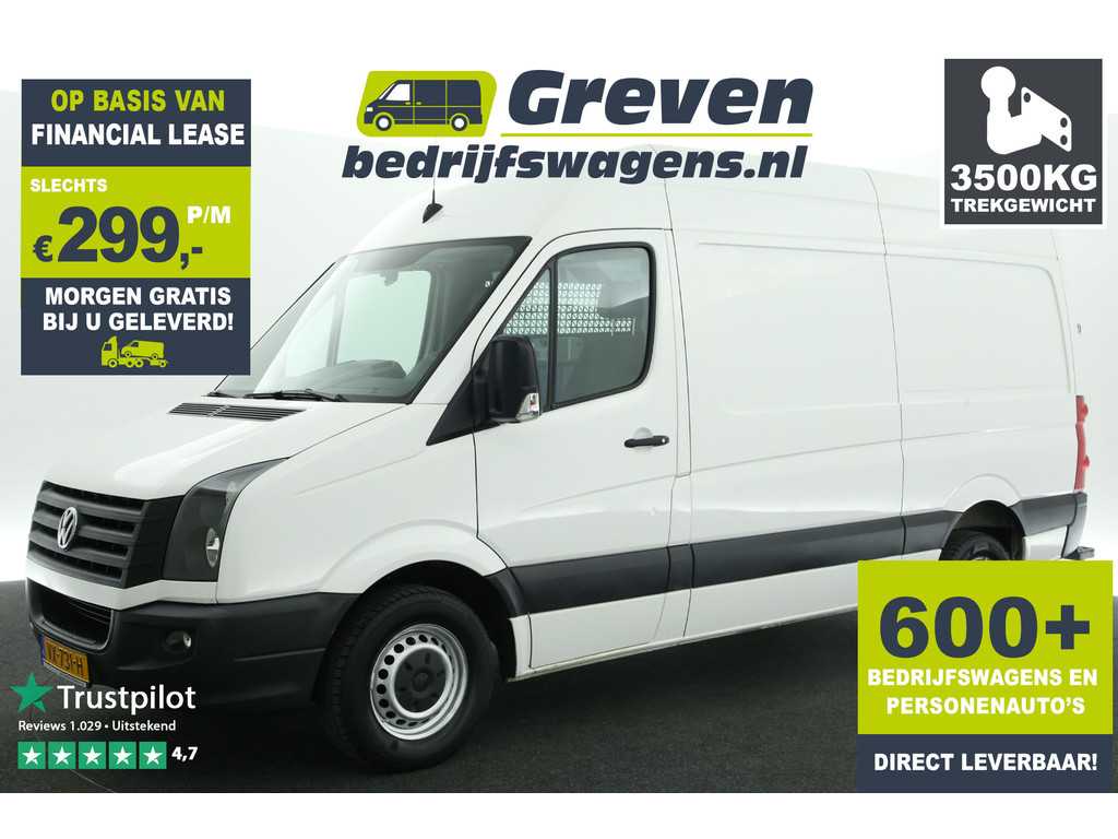 Volkswagen Crafter 35 2.0 TDI L2H2 3500kg Trekgew. 140PK Airco Cruise Elektrpakket Schuifdeur Trekhaak