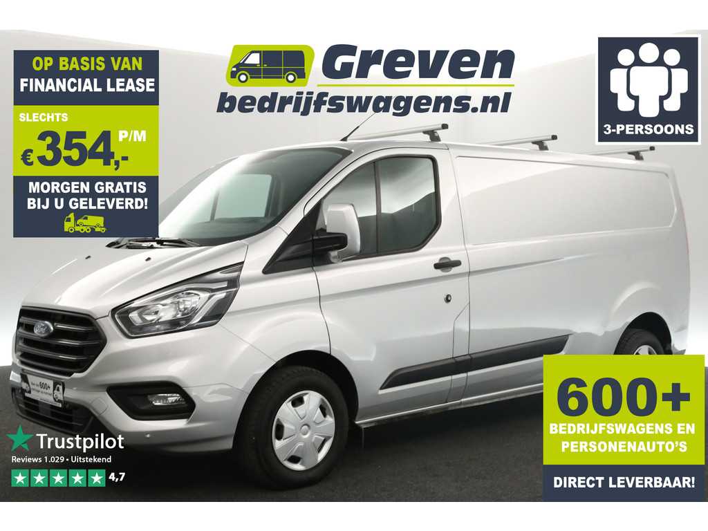 Ford Transit Custom 2.0 Ecoblue L2H1 Airco Cruise PDC 3 Persoons Elektrpakket Stoelverwarming Trekhaak