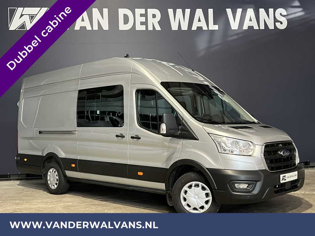 Ford Transit 2.0 TDCI 170pk L4H3 Dubbele Cabine Euro6 Airco | Camera | Apple Carplay | Android Auto | Trekhaak Cruisecontrol, Parkeersensoren, 5-zits, Verwarmde voorruit