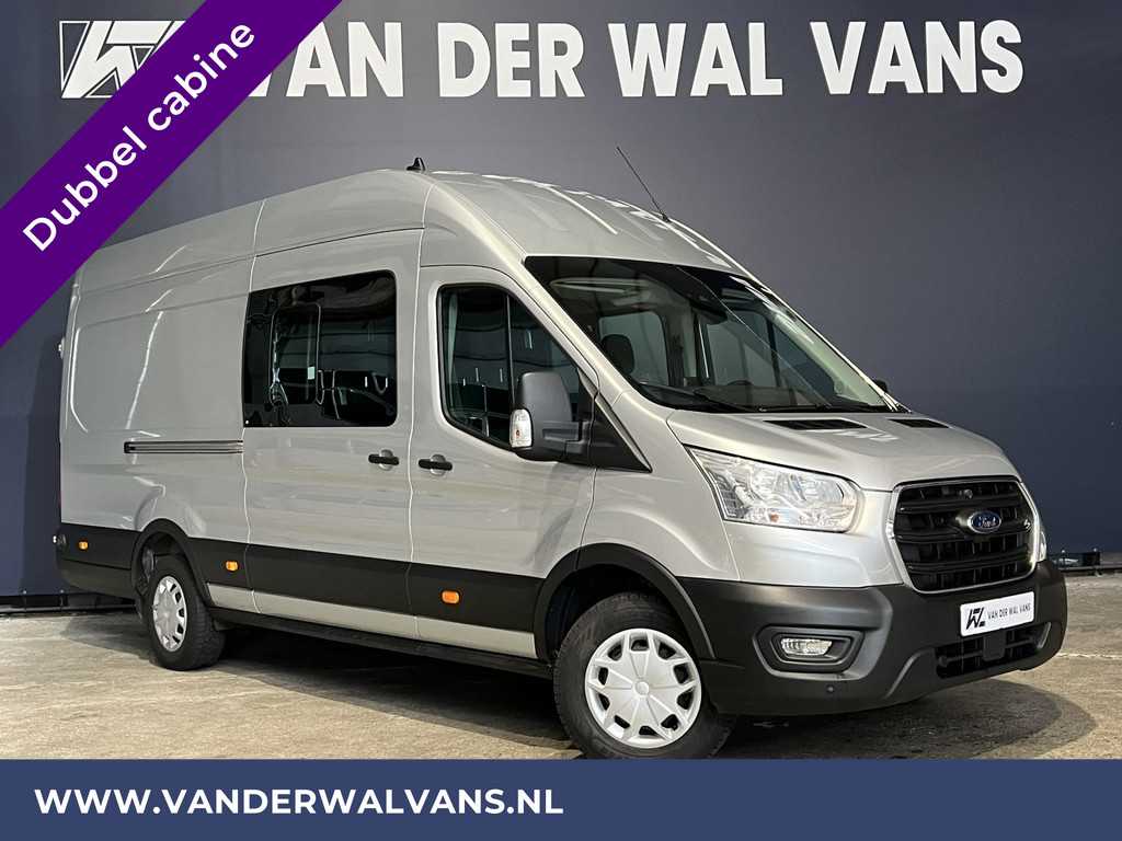 Ford Transit 2.0 TDCI 170pk L4H3 Dubbele Cabine Euro6 Airco | Camera | Apple Carplay | Android Auto | Trekhaak Cruisecontrol, Parkeersensoren, 5-zits, Verwarmde voorruit