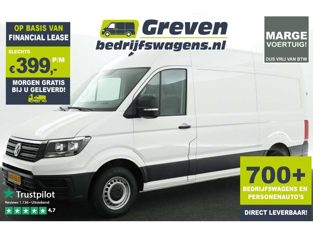 Volkswagen Crafter 35 2.0 TDI L3H3 140PK | Marge | Airco Cruise PDC 3 Persoons Elektrpakket Stoelverwarming