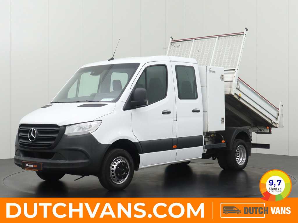 Mercedes-Benz Sprinter 514CDI 7G-Tronic Automaat Dubbele Cabine Kipper | 3500Kg Trekhaak | Toolbox | 7-Persoons | Airco | Cruise