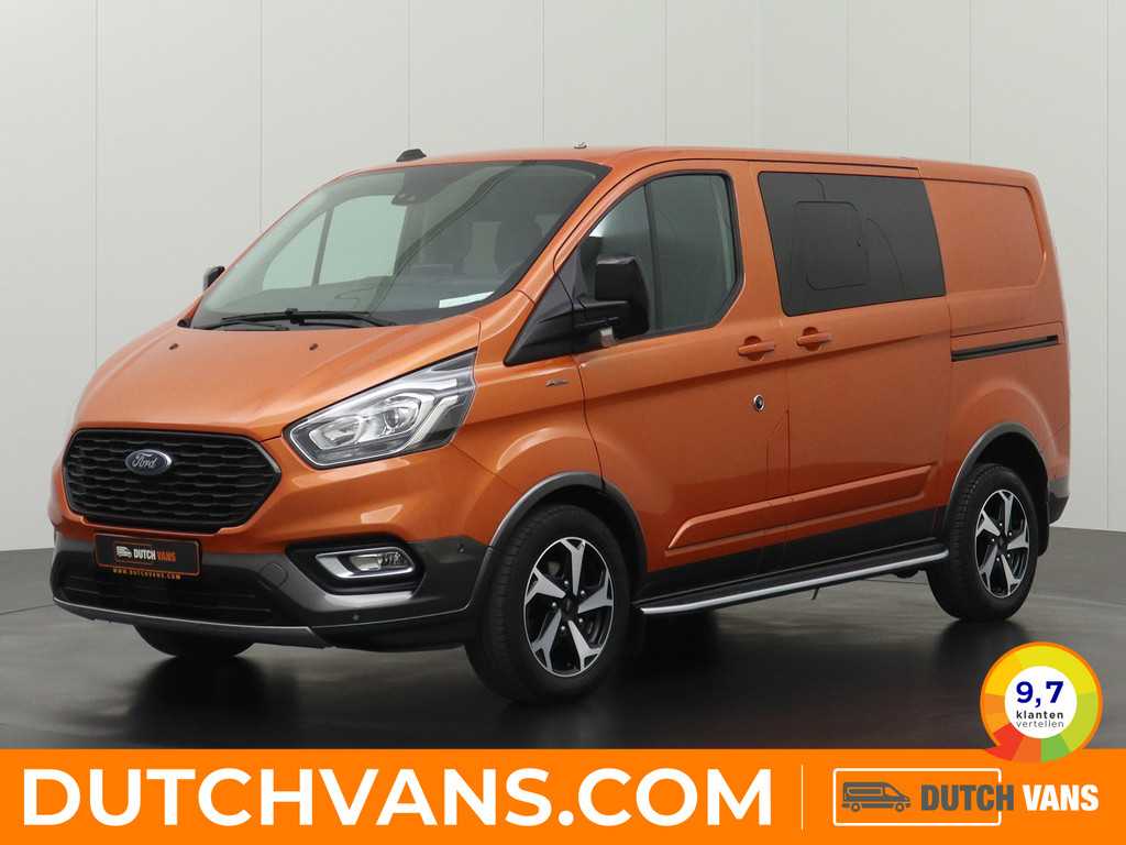 Ford Transit Custom 2.0TDCI 170PK Automaat Active Sport Dubbele Cabine | 2xSchuifdeur | Navigatie | Camera | Leder