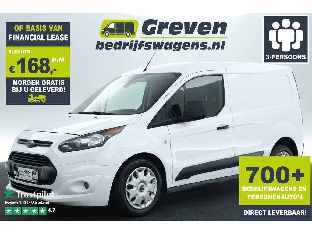 Ford Transit Connect 1.5 TDCI L1H1 100PK Airco 3 Persoons Stoelverwarming Elektrpakket Schuifdeur