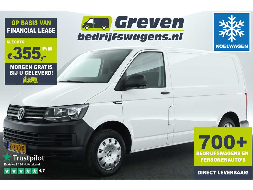 Volkswagen Transporter 2.0 TDI L1H1 Koelauto Nachtkoeling Airco Camera 3 Persoons Elektrpakket Trekhaak