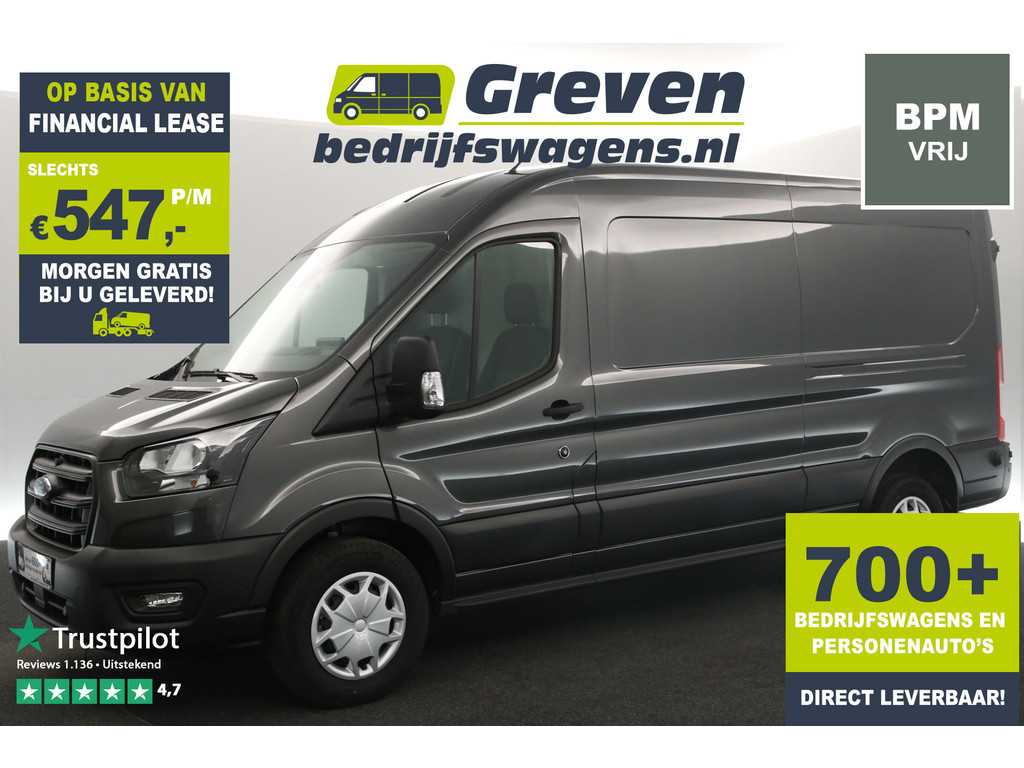 Ford Transit L3H2 Trend 130PK | BPM Vrij | Airco Carplay Camera Cruise Navigatie PDC Trekhaak