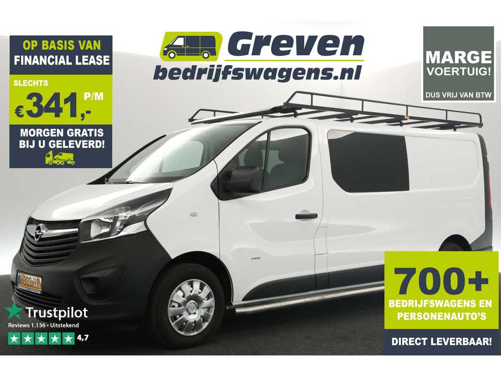 Opel Vivaro 1.6 CDTI L2H1 Marge Dubbele Cabine Airco Cruise 6 Persoons Imperiaal Elektrpakket Trekhaak