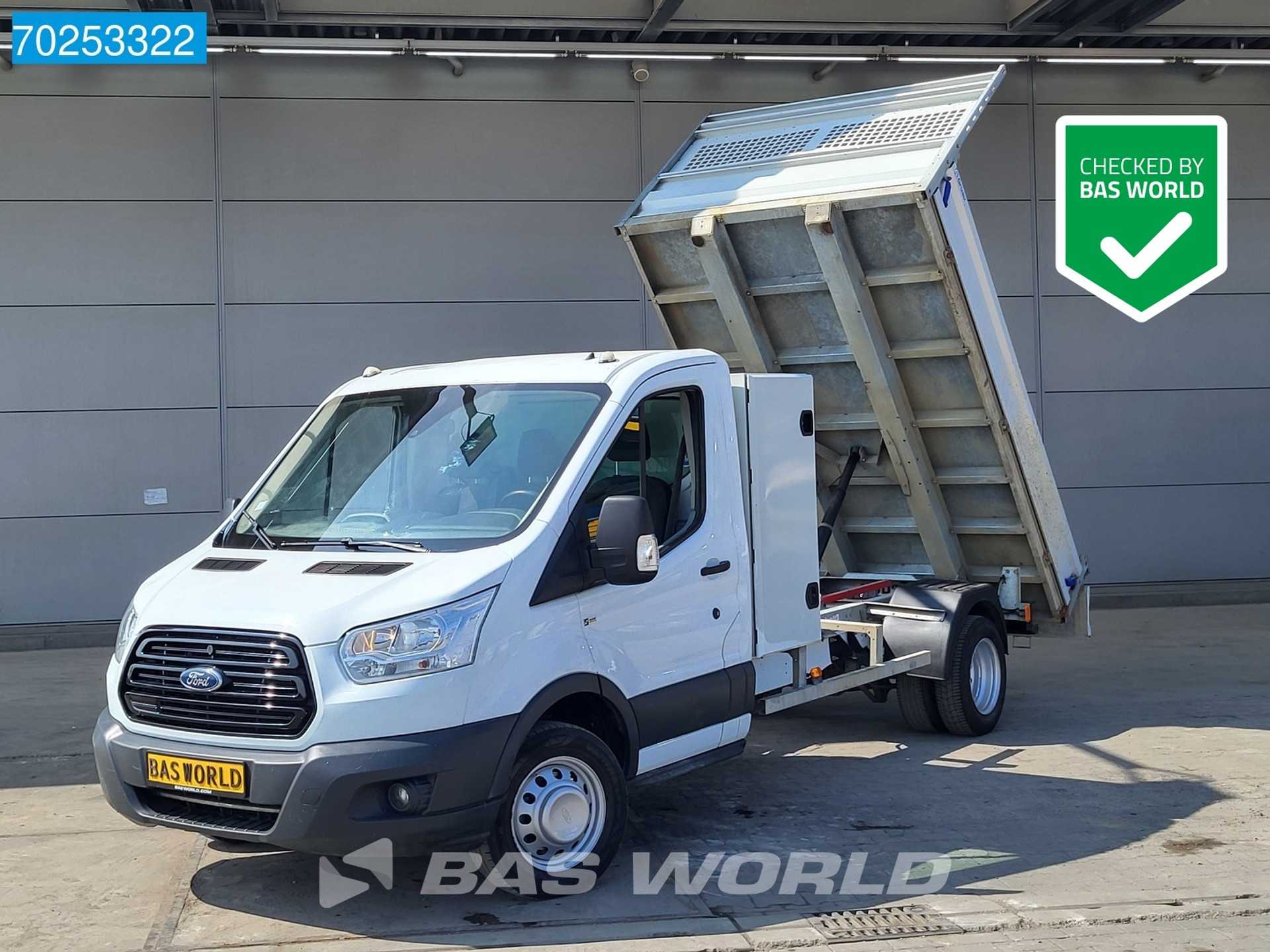 Ford Transit 170pk Euro6 Kipper met Kist Trekhaak Airco Cruise Benne Kieper Tipper Airco Cruise control