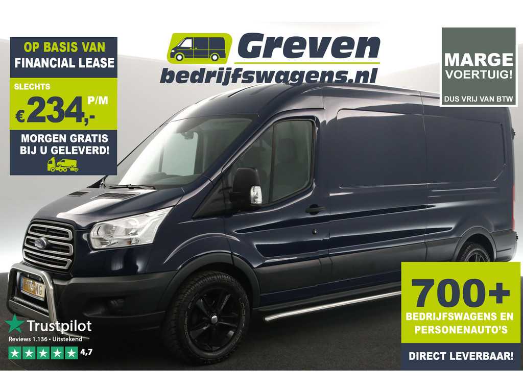 Ford Transit 310 2.2 TDCI L3H2 Marge 2700kg Trekgew. 3 Persoons Elektrpakket Bullbar 18"LMV Sidebars Trekhaak