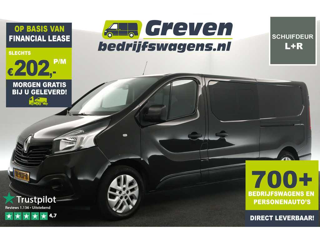 Renault Trafic 1.6 dCi T29 L2H1 Dubbele Cabine 5 Pers 2xSchuifdeur Airco Camera Cruisecontrol PDC Trekhaak