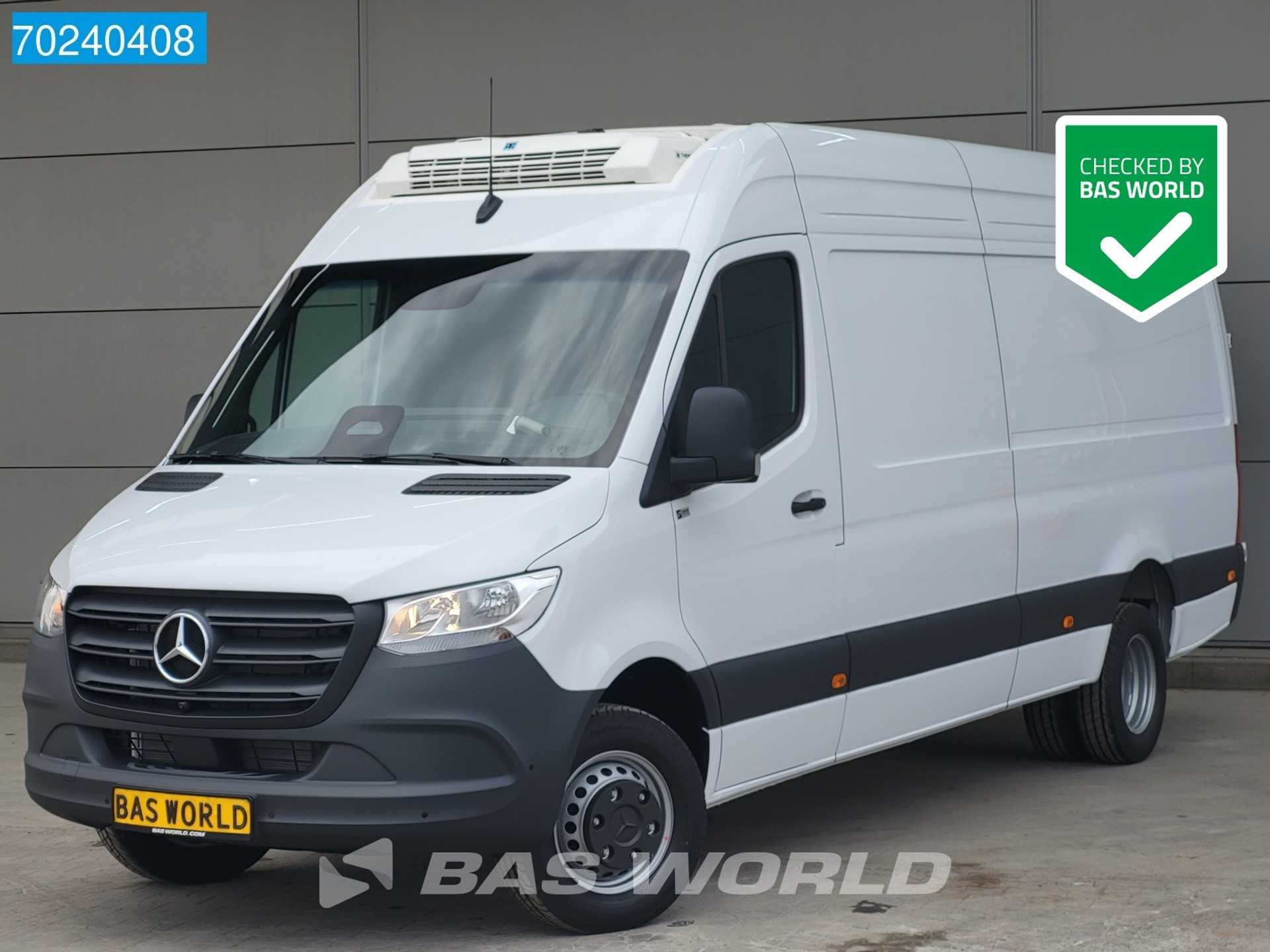 Mercedes-Benz Sprinter 519 CDI Automaat L3H2 Koeler Thermo King V-200 MAX 230V stekker Airco ACC Parkeersensoren Koelwagen Koel Kühlwagen Dubbellucht 1