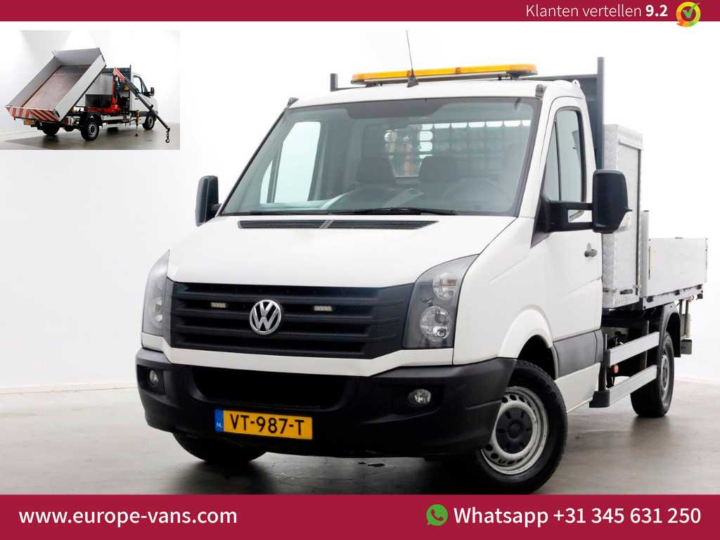 Volkswagen Crafter 35 2.0 TDI 115pk E6 L2H1 Kipper met kraan Trekhaak 3500kg 04-2016