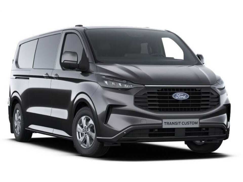 Ford Transit Custom 320L 170PK DC Limited AUT MY2024 Navi, ACC, Trekhaak, 360° Cam, 17" LM, 2x Schuifdeur!! NR. 0076