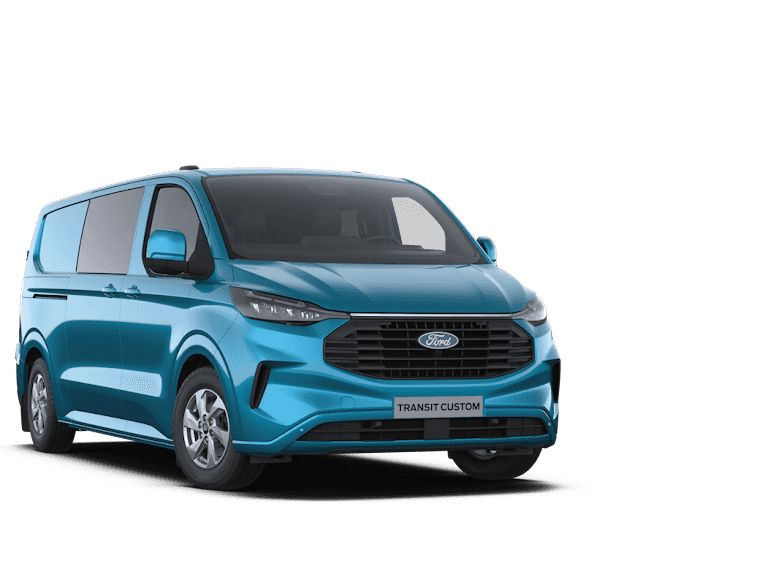 Ford Transit Custom 320L 170PK DC Limited AUT MY2024 Navi, ACC, Trekhaak, 360° Cam, 17" LM, 2x Schuifdeur!! NR. 00730