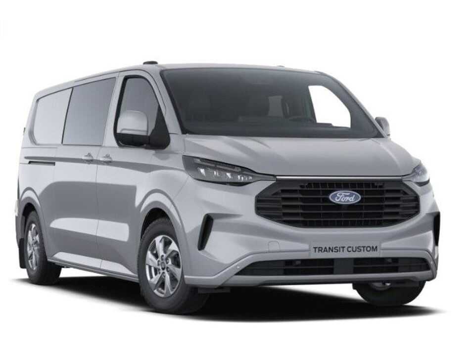 Ford Transit Custom 320L 170PK DC Limited AUT MY2024 Navi, ACC, Trekhaak, 360° Cam, 17" LM, 2x Schuifdeur!! NR. 00716