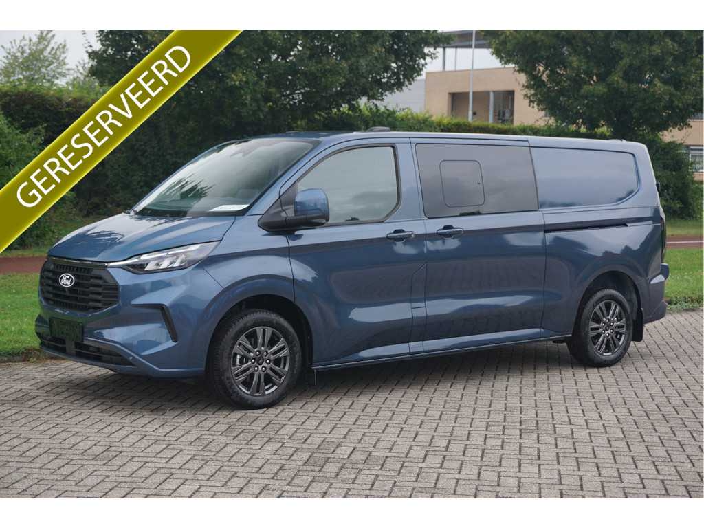 Ford Transit Custom 320L 170PK DC Limited AUT MY2024 Navi, ACC, Trekhaak, 360° Cam, 17" LM, 2x Schuifdeur!! NR. 0071