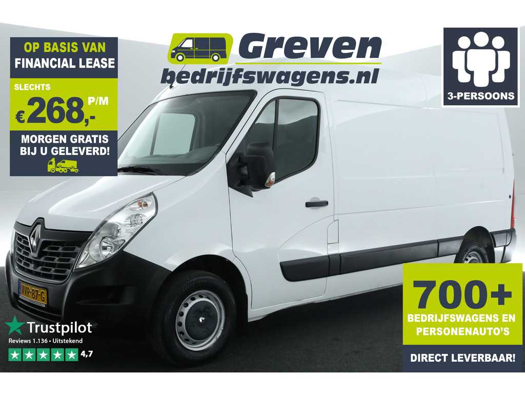 Renault Master T33 2.3 dCi L2H2 130PK Airco Cruisecontrol 3 Persoons Elektrpakket Trekhaak