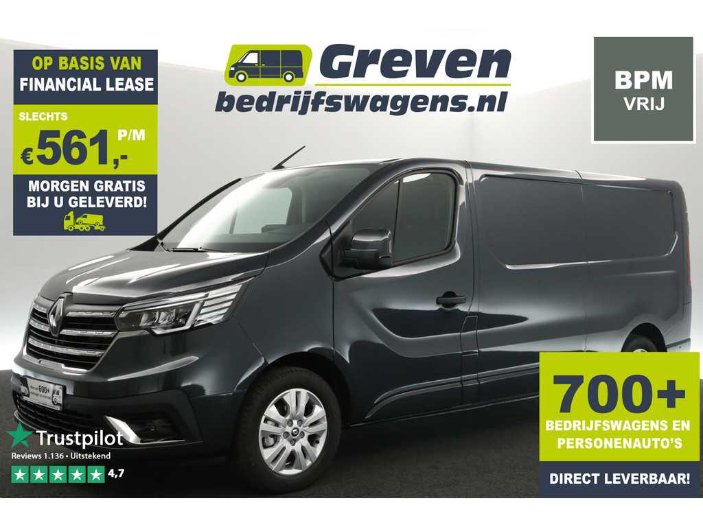 Renault Trafic 2.0 dCi T30 L2H1 150PK | BPM Vrij | Automaat Airco Camera Carplay LED Cruise Navi PDC 3 Pers 17''LMV Trekhaak