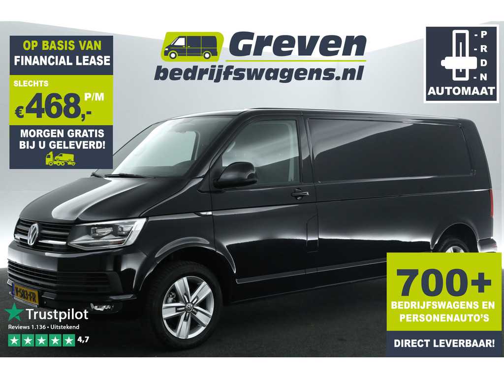 Volkswagen Transporter 2.0 TDI L2H1 150PK Automaat Airco Cruise Navi LED PDC 17''LMV DSG Achterklep Trekhaak