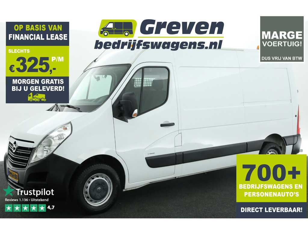 Opel Movano 2.3 CDTI BiTurbo L2H2 170PK Marge Automaat Airco Cruise Camera PDC Elektrpakket Treeplank Trekhaak