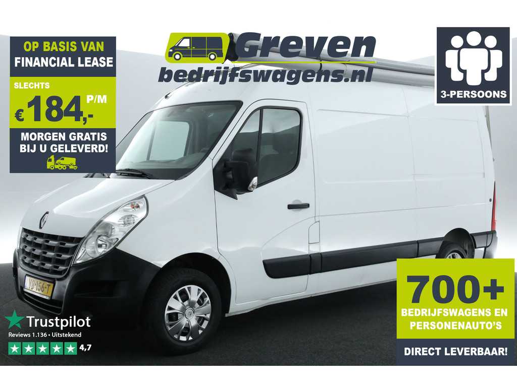 Renault Master T33 2.3 dCi L2H2 Marge 3 Persoons Kasten Imperiaal Elektrpakket Trekhaak