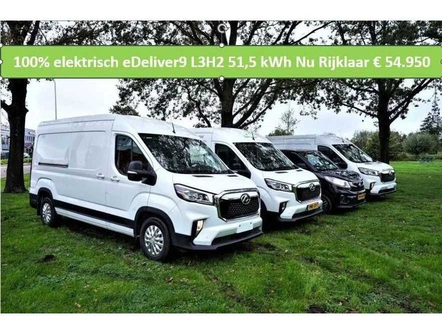 Maxus eDeliver9 gesloten bestelwagen 100% Elektrisch L3H2 51,5 kWh