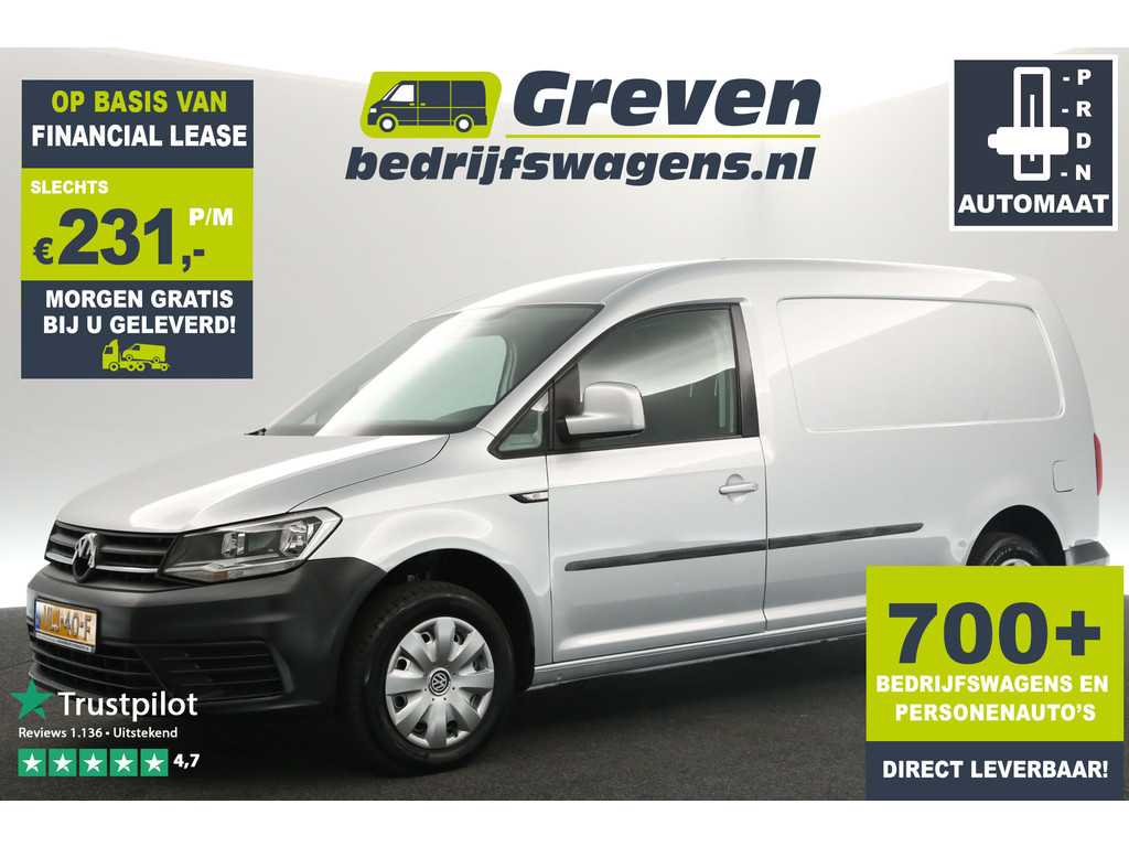 Volkswagen Caddy Maxi 2.0 TDI L2H1 Marge | Automaat Airco Cruise Navi PDC Elektrpakket Schuifdeur