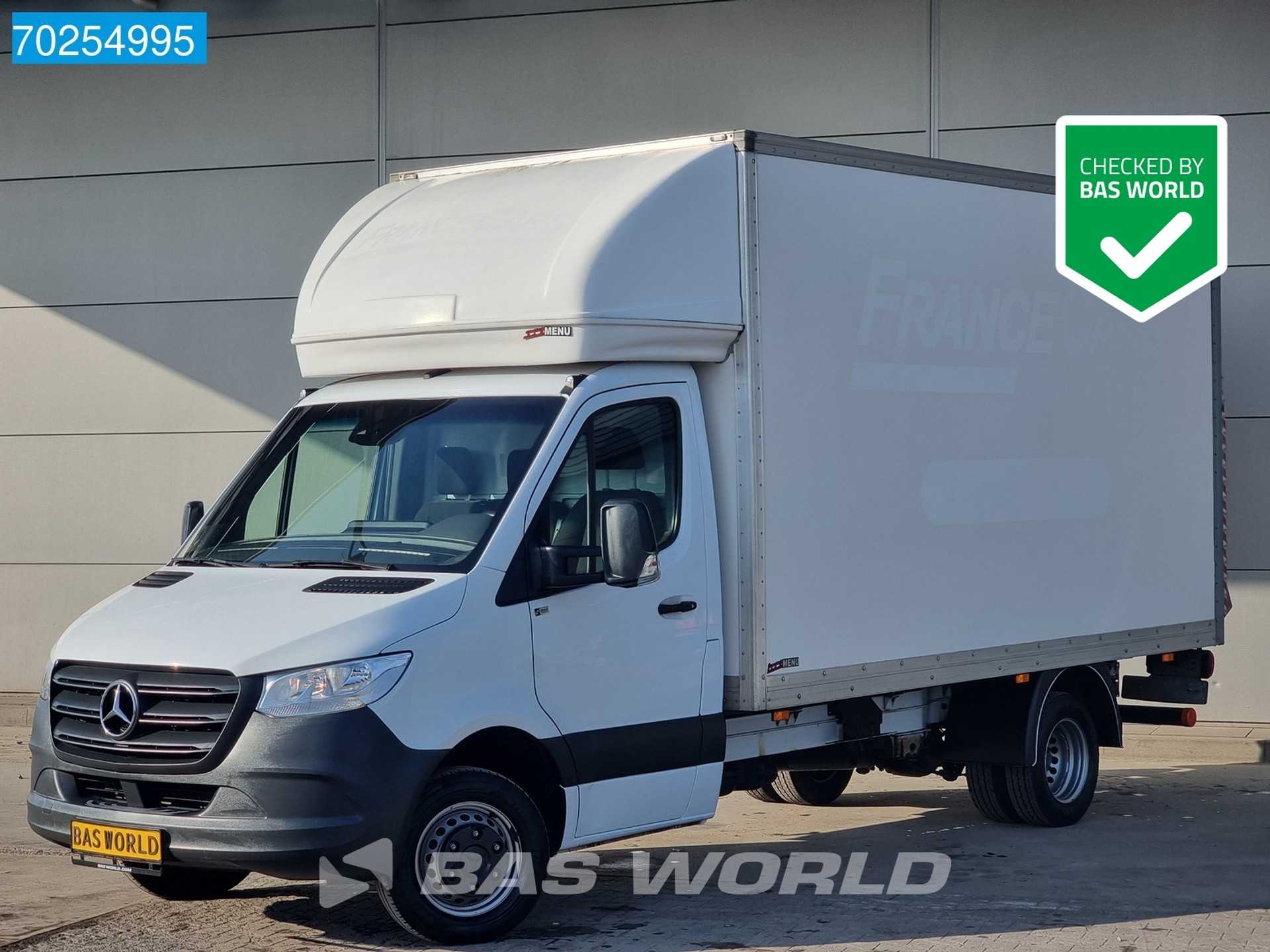 Mercedes-Benz Sprinter 514 CDI Laadklep Zijdeur Airco Cruise MBUX Bakwagen Meubelbak Koffer 21m3 Airco Cruise control