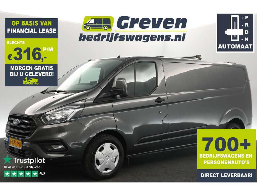 Ford Transit Custom 320 2.0 TDCI L2H1 Automaat | Airco Carplay Cruise Navigatie PDC 3 Persoons Elektrpakket