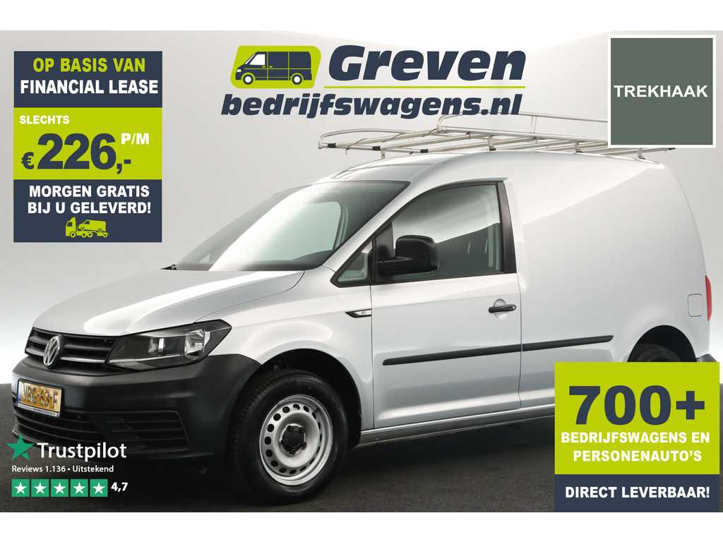 Volkswagen Caddy 2.0 TDI L1H1 Airco Cruise Parkeersensoren Imperiaal Elektrpakket Trekhaak