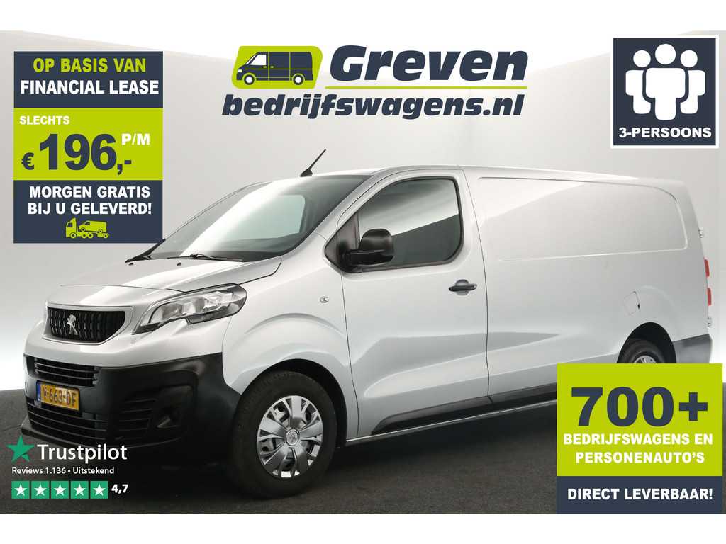 Peugeot Expert 2.0 BlueHDI L3H1 Airco Cruise PDC 3 Persoons Elektrpakket Trekhaak