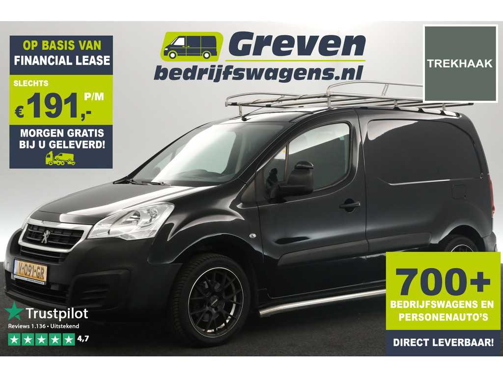 Peugeot Partner 1.6 BlueHDi L1H1 Airco 17"LMV Imperiaal Sidebars Schuifdeur Trekhaak