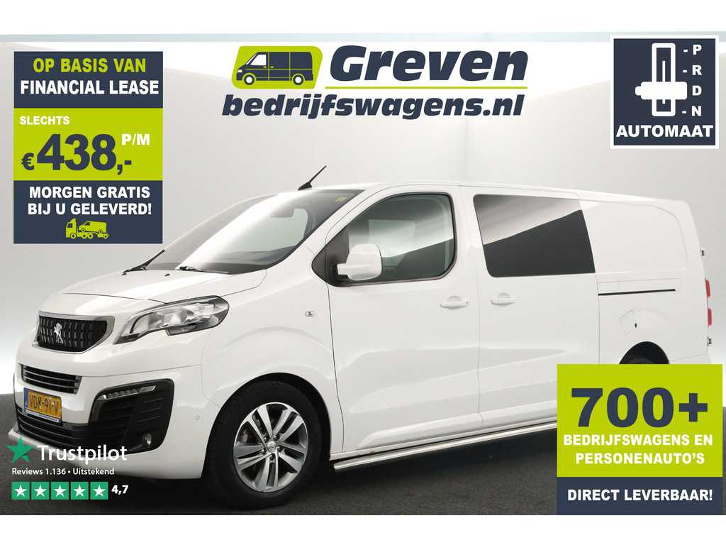 Peugeot Expert 2.0 BlueHDI L3H1 180PK Automaat | DC | 2xSchuifdeur Airco Camera Carplay Cruise Navi PDC 5 Pers LED 17''LMV