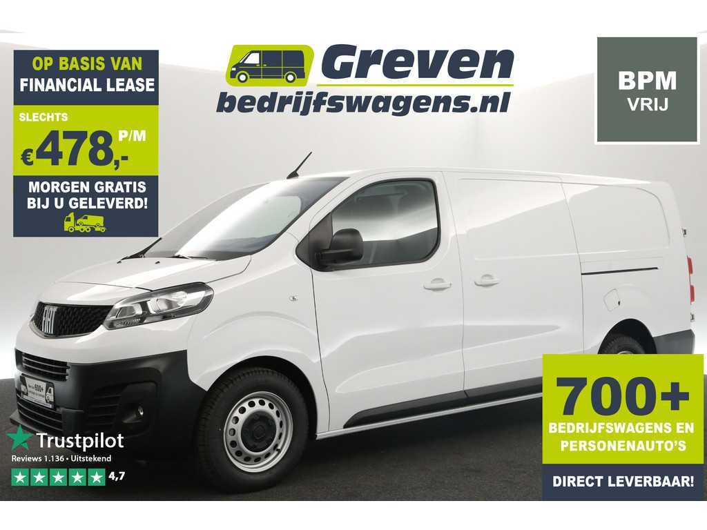 Fiat Scudo 2.0 L3H1 145PK | BPM VRIJ | Automaat 2xSchuifdeur Airco Carplay Camera Cruise Navi PDC 3 Persoons Trekhaak