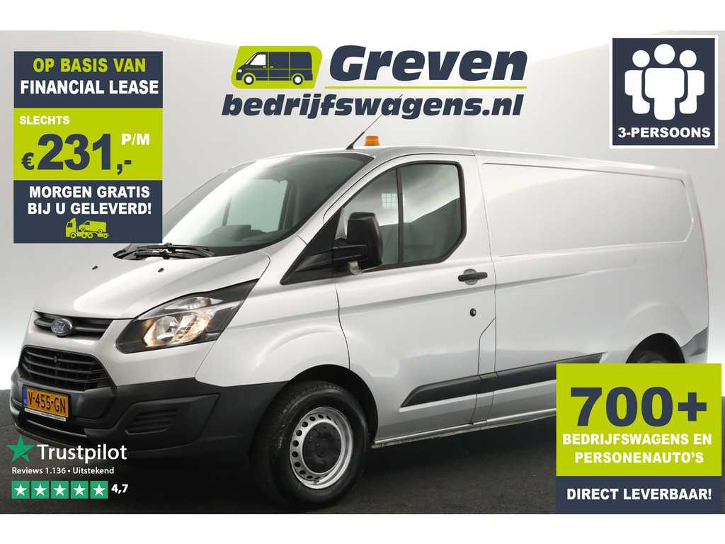 Ford Transit Custom 270 2.0 TDCI L1H1 Parkeersensoren 3 Persoons Bluetooth Schuifdeur