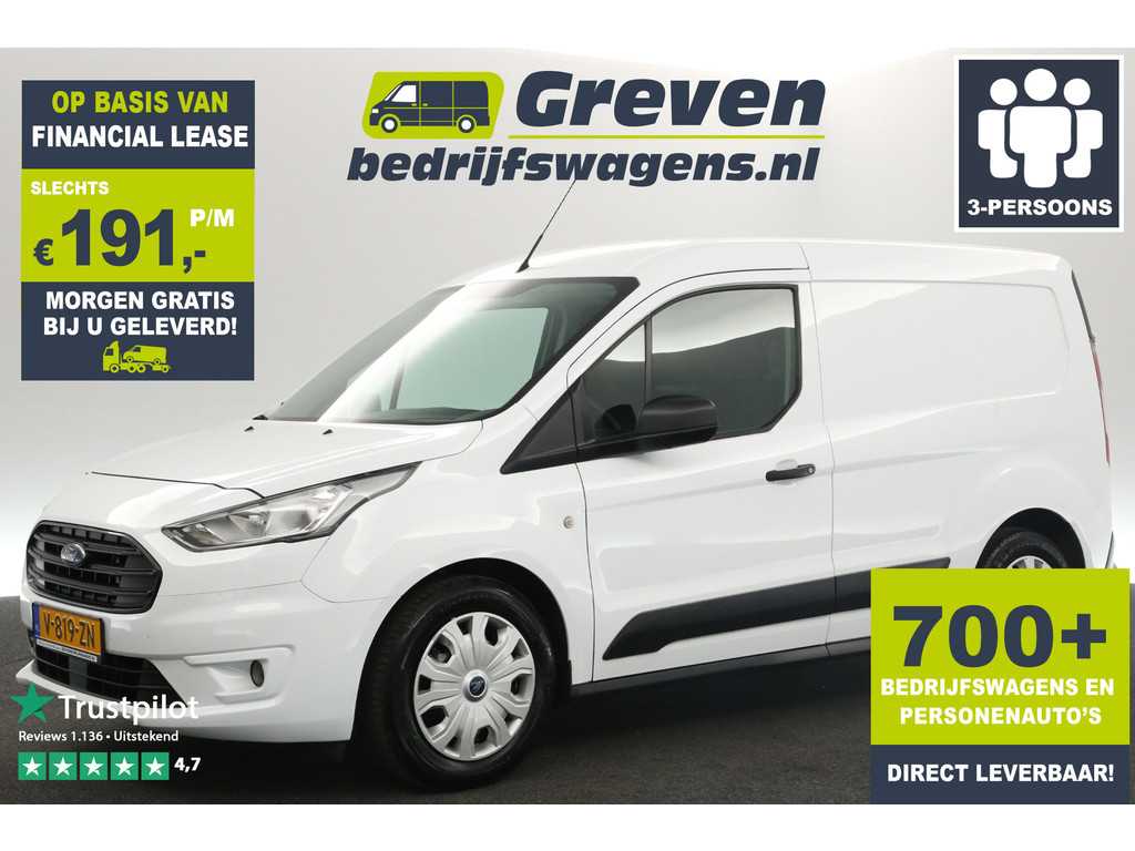 Ford Transit Connect 1.5 EcoBlue L1H1 Airco 3 Persoons Elektrpakket Schuifdeur Trekhaak