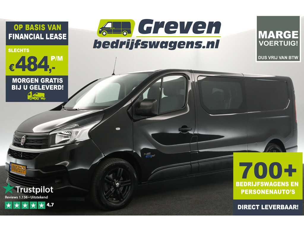 Fiat Talento 2.0 MultiJet L2H1 146PK Marge Dubbele Cabine 6 Persoons Airco Cruise Navi 16"LMV PDC Elektrpakket Trekhaak