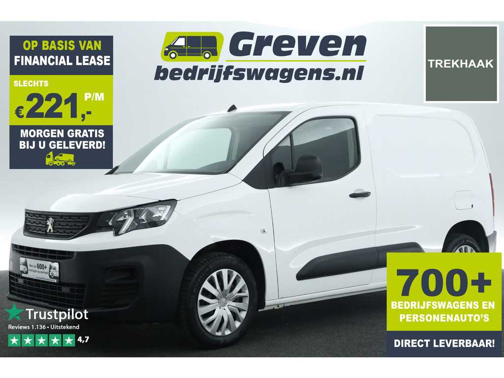 Peugeot Partner 1.5 BlueHDI L1H1 Airco Stoelverwarming Elektrpakket Schuifdeur Trekhaak